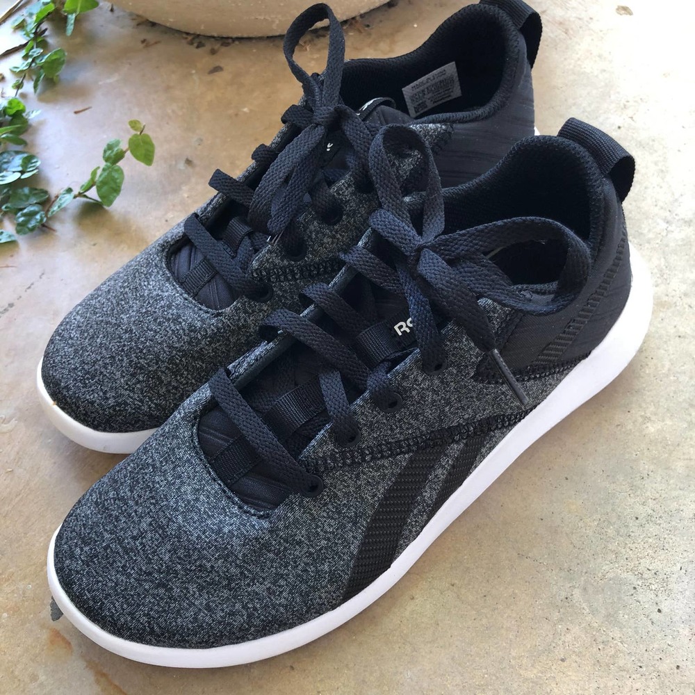 REEBOK Women's Ardara 3.0 Lace Up Sneakers Black White 5.5